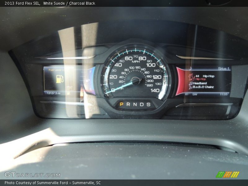 White Suede / Charcoal Black 2013 Ford Flex SEL