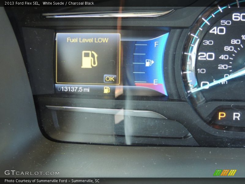 White Suede / Charcoal Black 2013 Ford Flex SEL