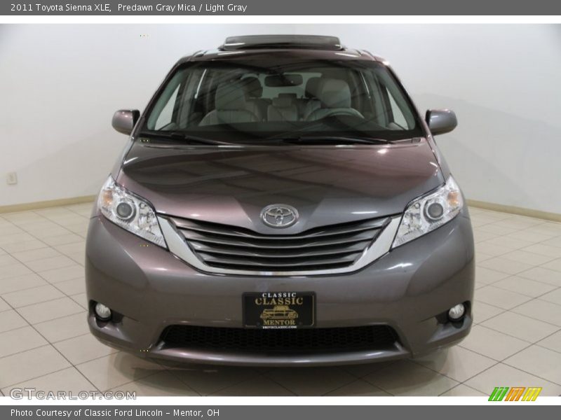 Predawn Gray Mica / Light Gray 2011 Toyota Sienna XLE