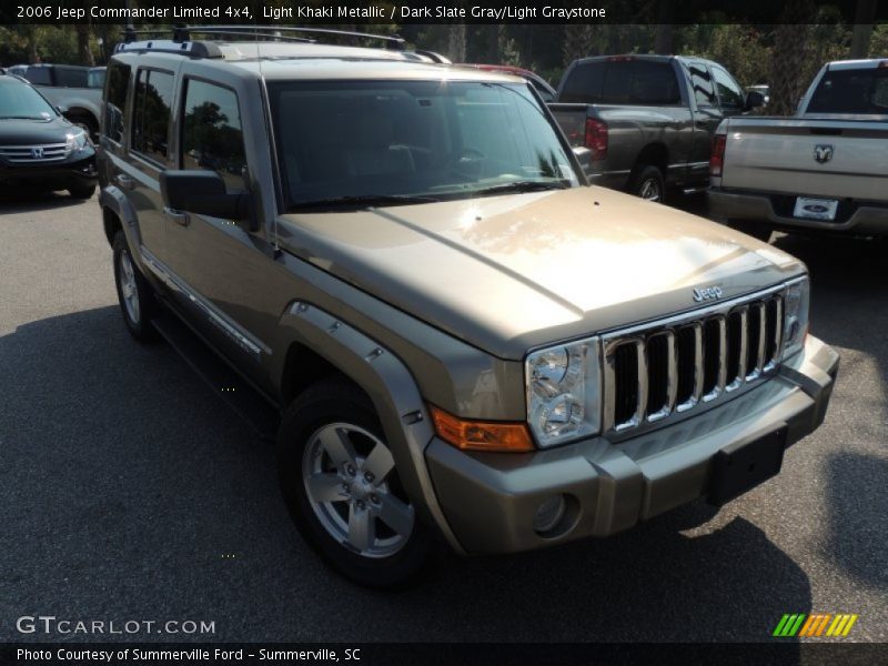 Light Khaki Metallic / Dark Slate Gray/Light Graystone 2006 Jeep Commander Limited 4x4