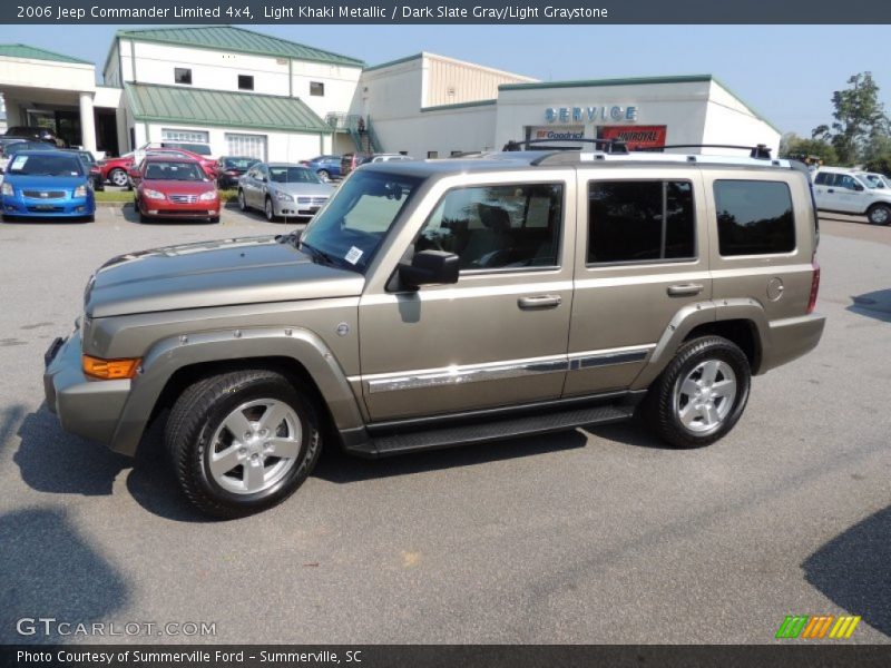 Light Khaki Metallic / Dark Slate Gray/Light Graystone 2006 Jeep Commander Limited 4x4