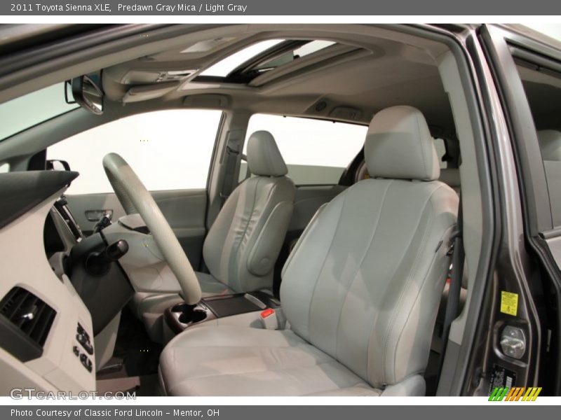 Predawn Gray Mica / Light Gray 2011 Toyota Sienna XLE