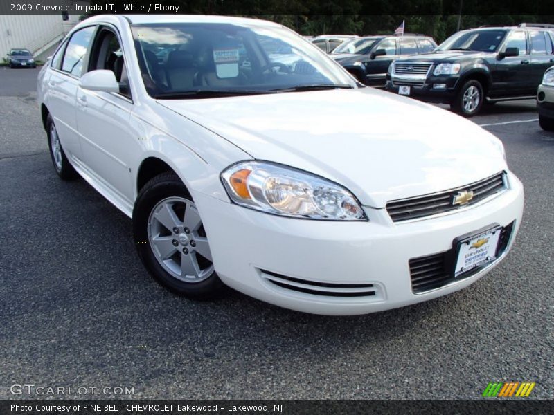 White / Ebony 2009 Chevrolet Impala LT