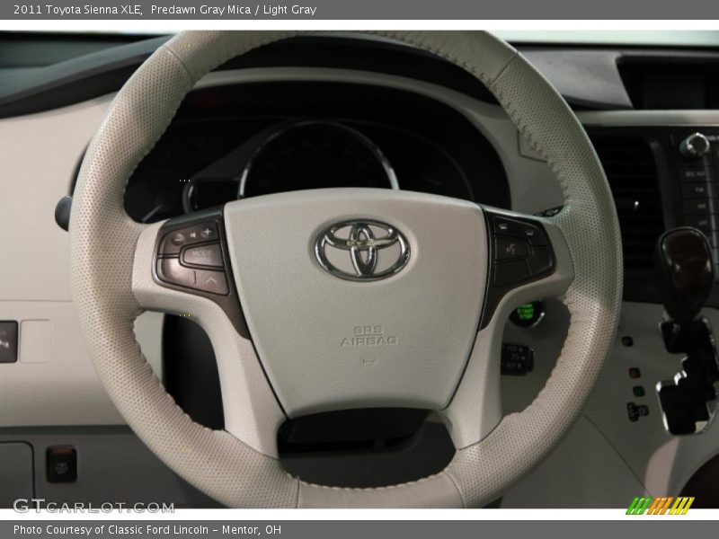 Predawn Gray Mica / Light Gray 2011 Toyota Sienna XLE