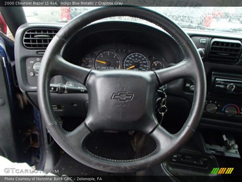 Indigo Blue Metallic / Graphite Gray 2000 Chevrolet Blazer LS 4x4