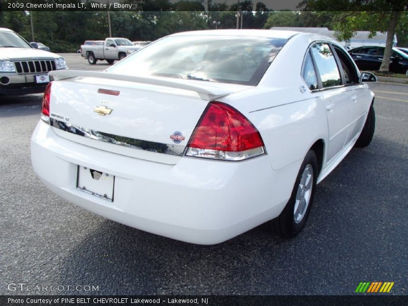 White / Ebony 2009 Chevrolet Impala LT