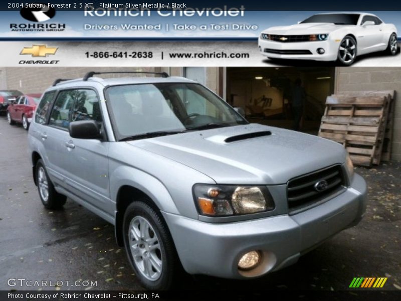 Platinum Silver Metallic / Black 2004 Subaru Forester 2.5 XT