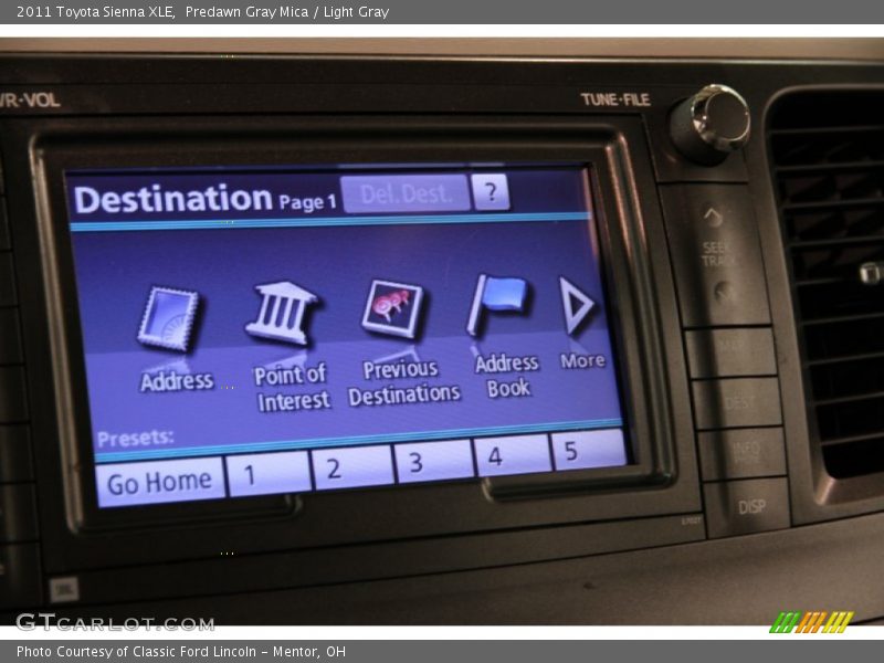 Predawn Gray Mica / Light Gray 2011 Toyota Sienna XLE