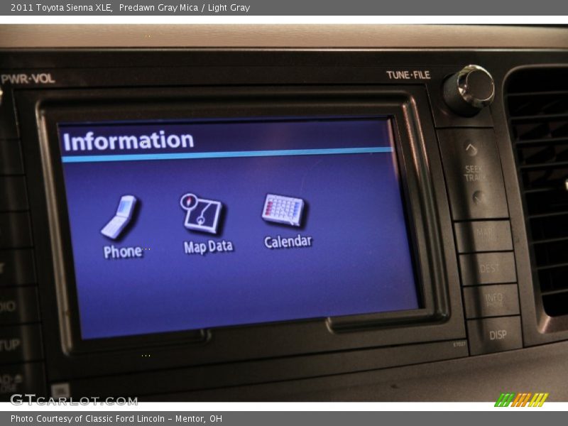 Predawn Gray Mica / Light Gray 2011 Toyota Sienna XLE