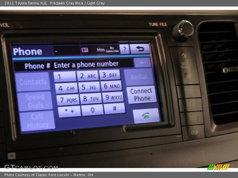 Predawn Gray Mica / Light Gray 2011 Toyota Sienna XLE