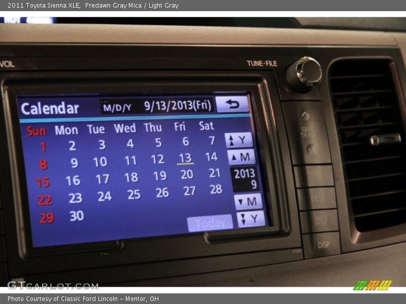 Predawn Gray Mica / Light Gray 2011 Toyota Sienna XLE