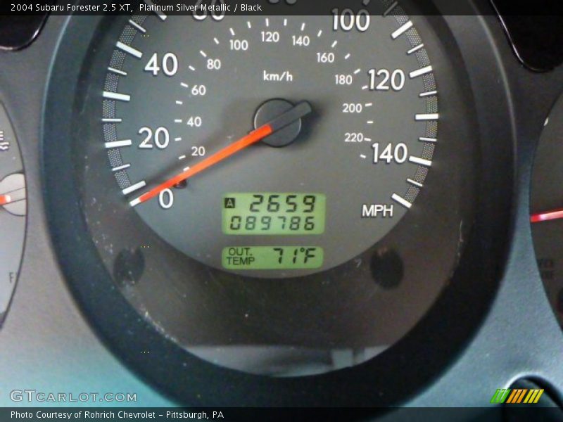Platinum Silver Metallic / Black 2004 Subaru Forester 2.5 XT