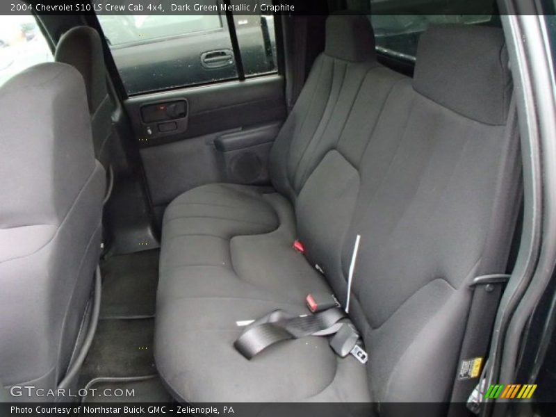 Dark Green Metallic / Graphite 2004 Chevrolet S10 LS Crew Cab 4x4