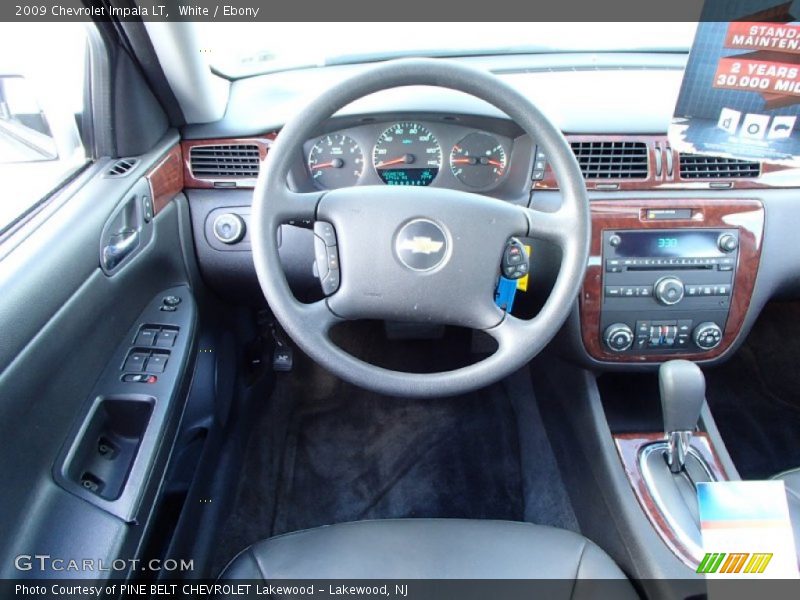 White / Ebony 2009 Chevrolet Impala LT