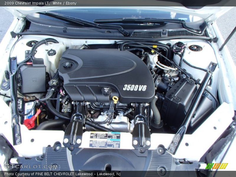 White / Ebony 2009 Chevrolet Impala LT