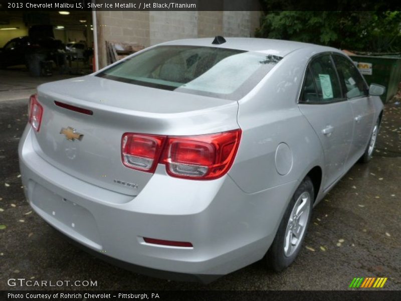 Silver Ice Metallic / Jet Black/Titanium 2013 Chevrolet Malibu LS