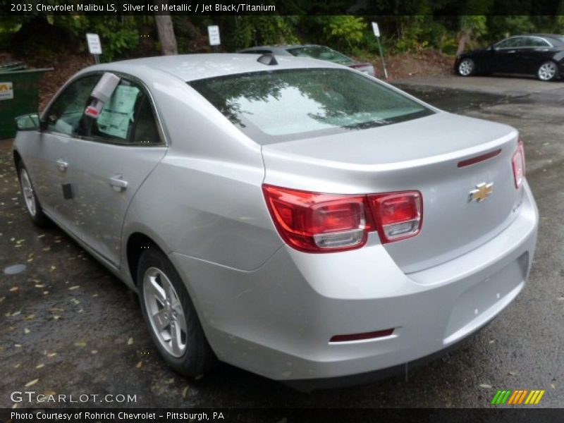 Silver Ice Metallic / Jet Black/Titanium 2013 Chevrolet Malibu LS