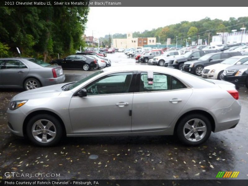 Silver Ice Metallic / Jet Black/Titanium 2013 Chevrolet Malibu LS