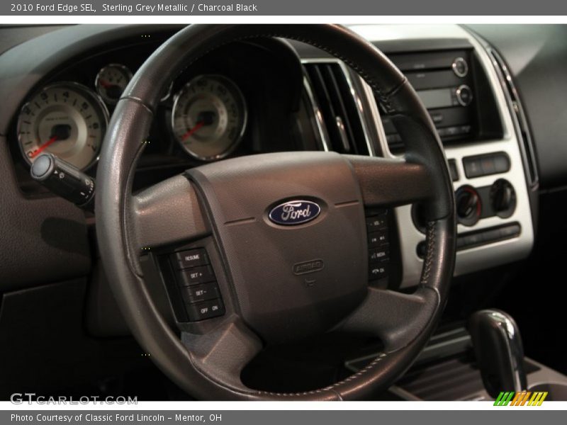 Sterling Grey Metallic / Charcoal Black 2010 Ford Edge SEL