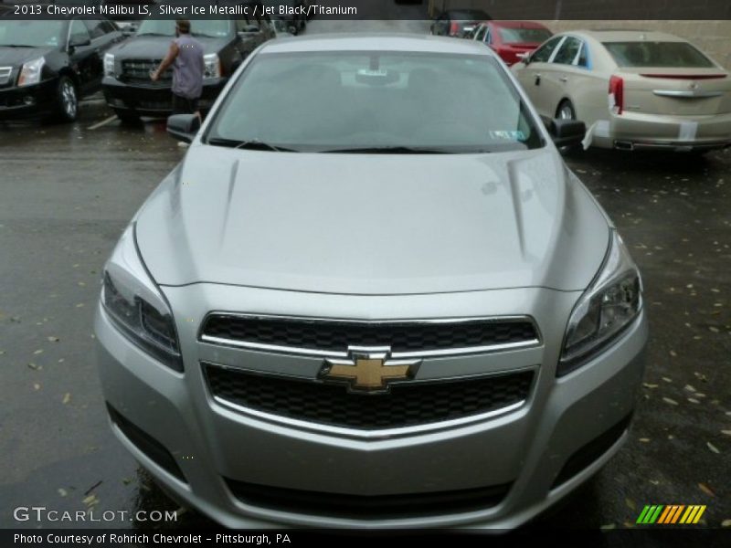 Silver Ice Metallic / Jet Black/Titanium 2013 Chevrolet Malibu LS