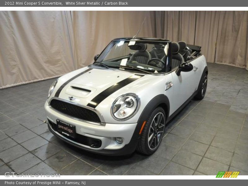 White Silver Metallic / Carbon Black 2012 Mini Cooper S Convertible