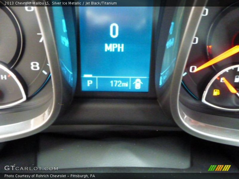 Silver Ice Metallic / Jet Black/Titanium 2013 Chevrolet Malibu LS