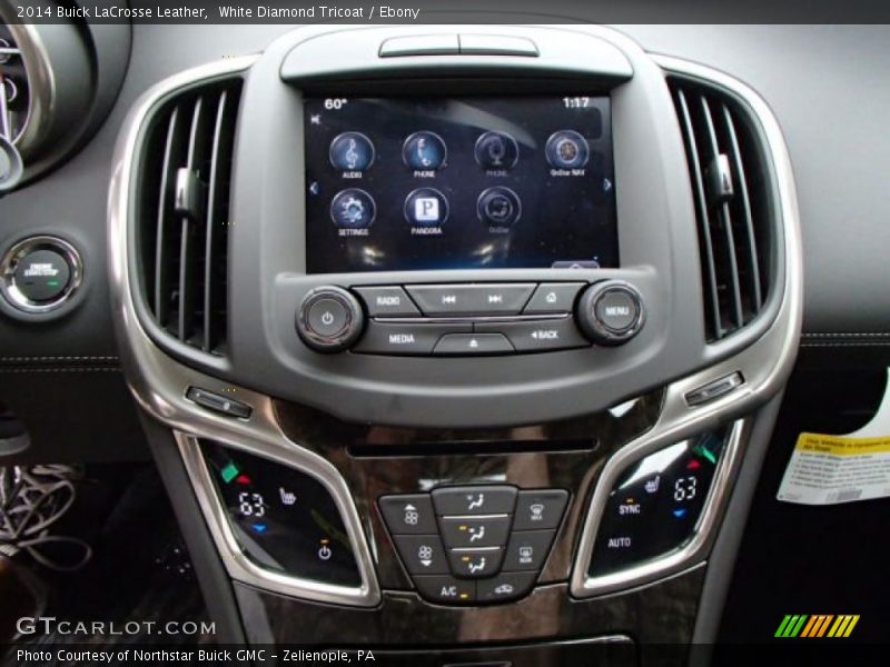 White Diamond Tricoat / Ebony 2014 Buick LaCrosse Leather