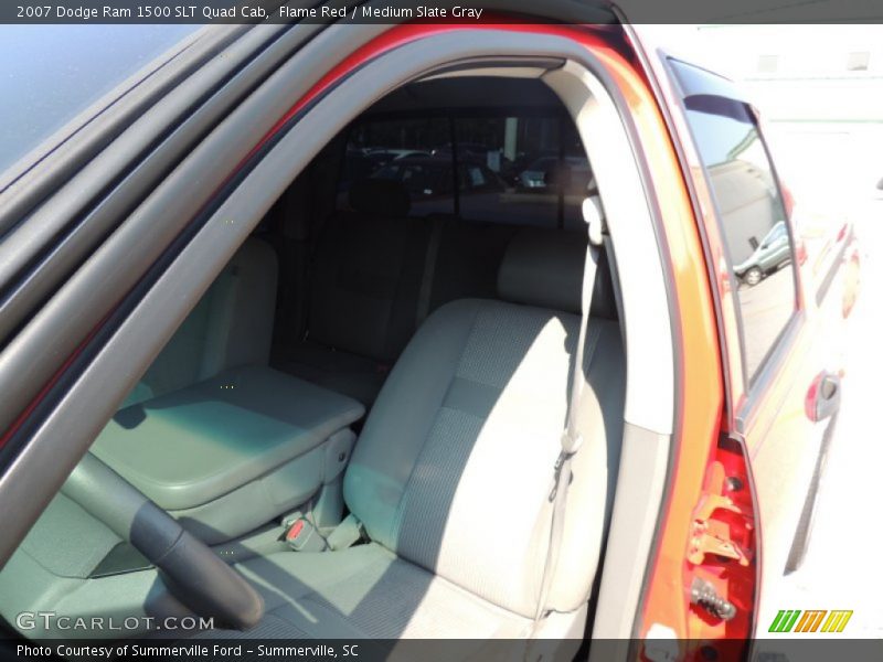Flame Red / Medium Slate Gray 2007 Dodge Ram 1500 SLT Quad Cab