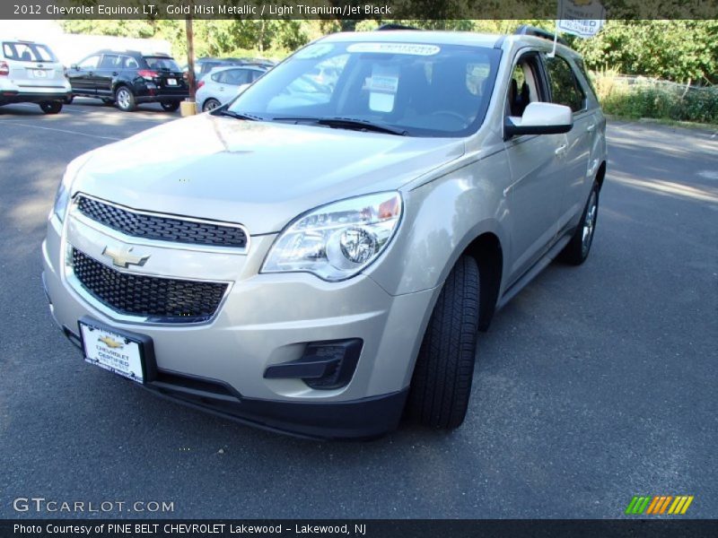 Gold Mist Metallic / Light Titanium/Jet Black 2012 Chevrolet Equinox LT