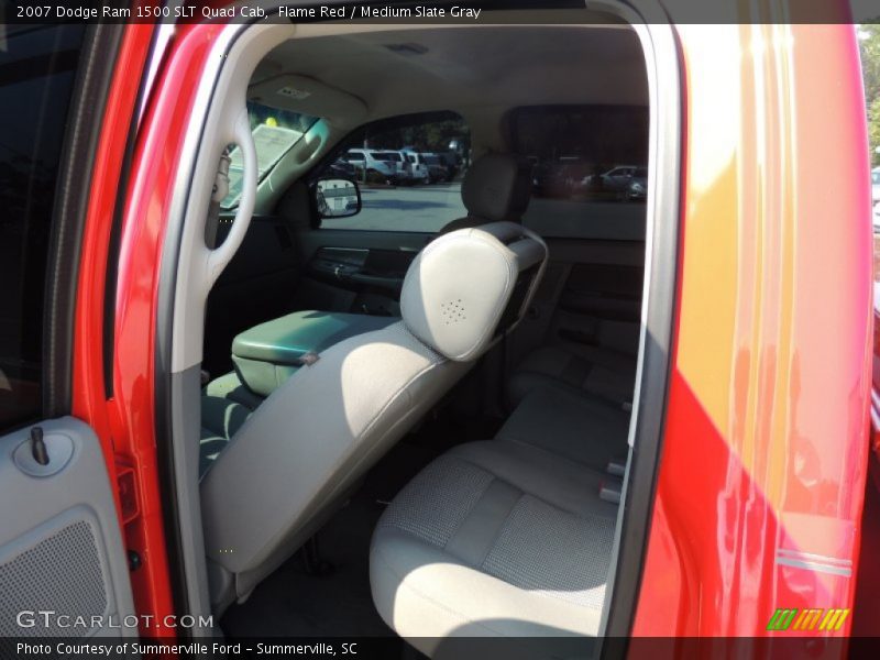 Flame Red / Medium Slate Gray 2007 Dodge Ram 1500 SLT Quad Cab