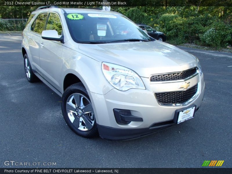 Gold Mist Metallic / Light Titanium/Jet Black 2012 Chevrolet Equinox LT