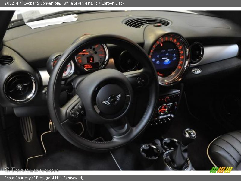 White Silver Metallic / Carbon Black 2012 Mini Cooper S Convertible