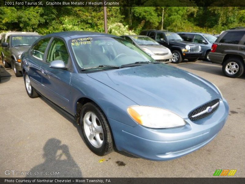 Graphite Blue Metallic / Medium Graphite 2001 Ford Taurus SE