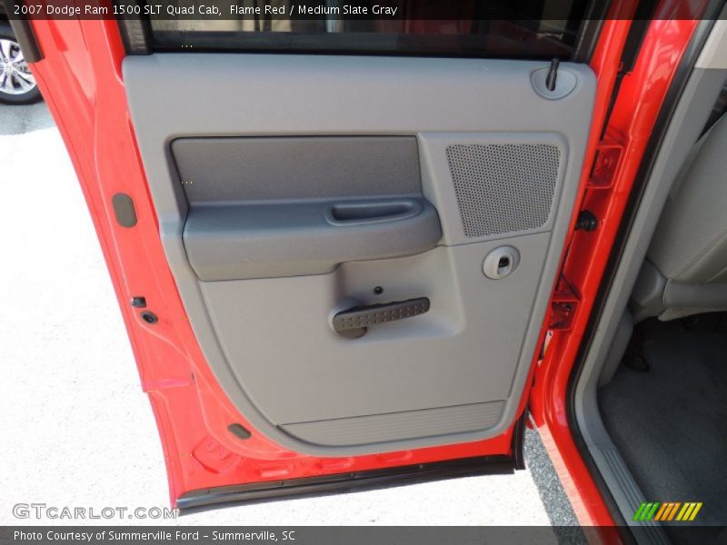 Flame Red / Medium Slate Gray 2007 Dodge Ram 1500 SLT Quad Cab