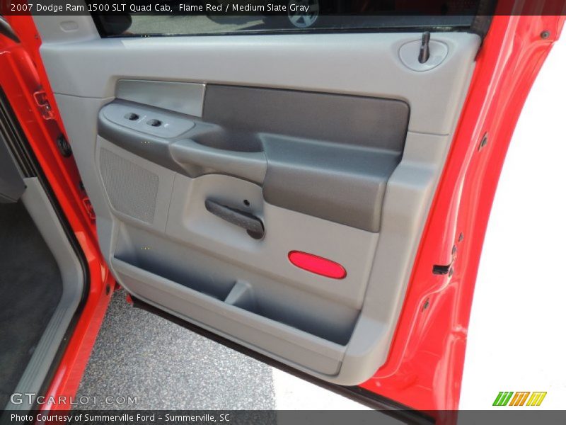 Flame Red / Medium Slate Gray 2007 Dodge Ram 1500 SLT Quad Cab