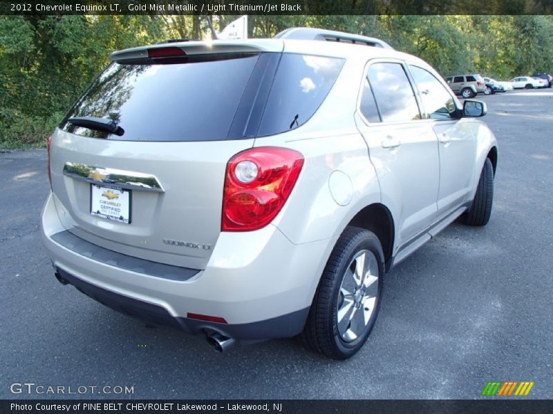 Gold Mist Metallic / Light Titanium/Jet Black 2012 Chevrolet Equinox LT