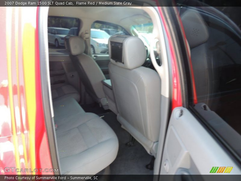Flame Red / Medium Slate Gray 2007 Dodge Ram 1500 SLT Quad Cab