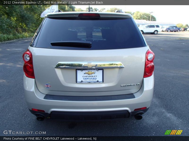 Gold Mist Metallic / Light Titanium/Jet Black 2012 Chevrolet Equinox LT