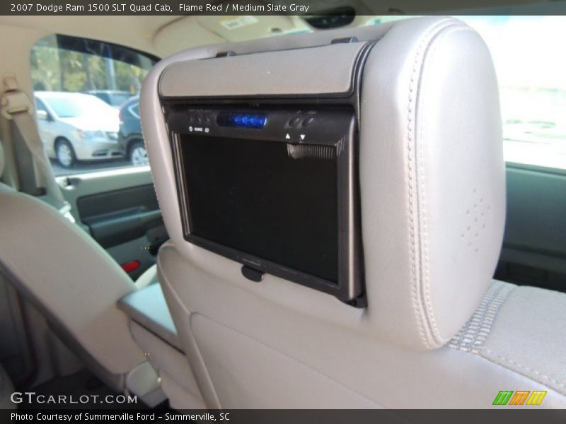 Flame Red / Medium Slate Gray 2007 Dodge Ram 1500 SLT Quad Cab