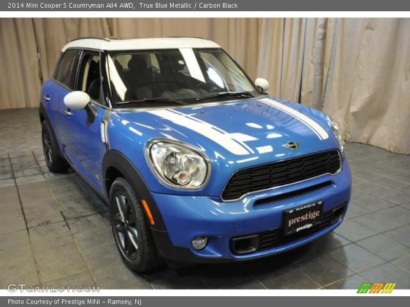 True Blue Metallic / Carbon Black 2014 Mini Cooper S Countryman All4 AWD