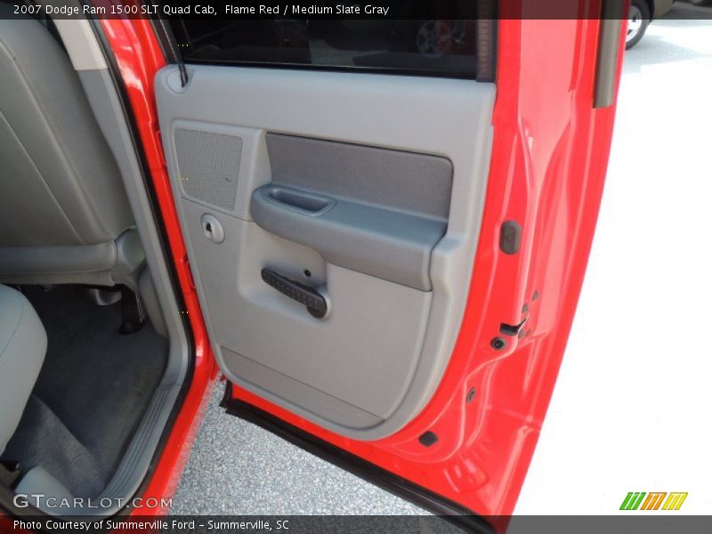 Flame Red / Medium Slate Gray 2007 Dodge Ram 1500 SLT Quad Cab