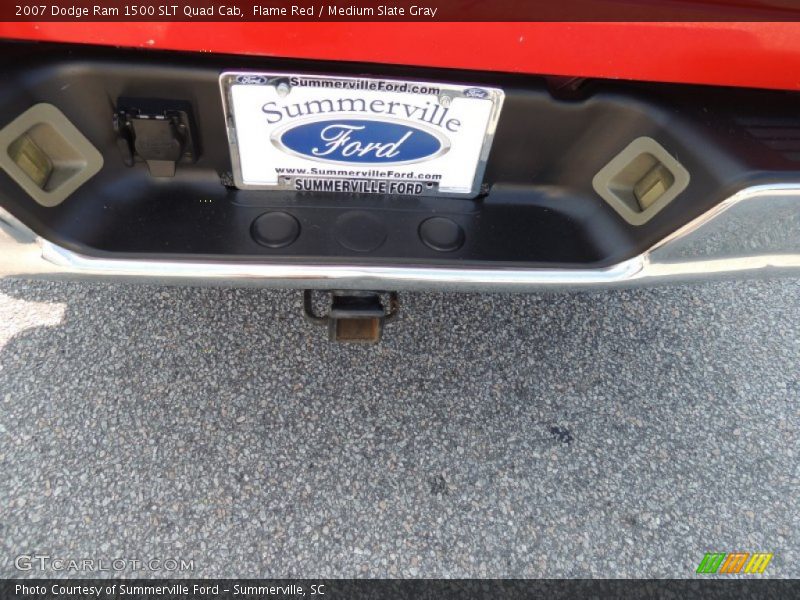 Flame Red / Medium Slate Gray 2007 Dodge Ram 1500 SLT Quad Cab