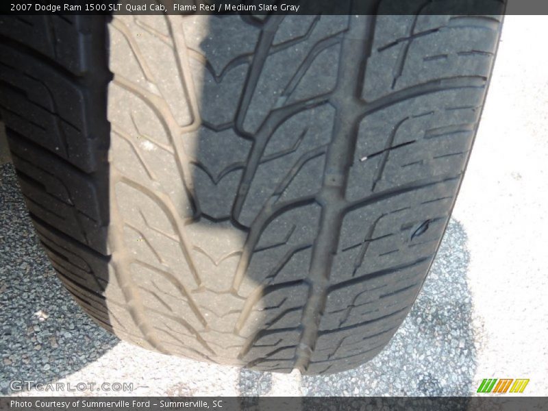 Flame Red / Medium Slate Gray 2007 Dodge Ram 1500 SLT Quad Cab