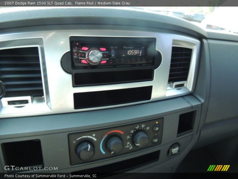 Flame Red / Medium Slate Gray 2007 Dodge Ram 1500 SLT Quad Cab