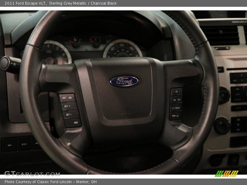 Sterling Grey Metallic / Charcoal Black 2011 Ford Escape XLT
