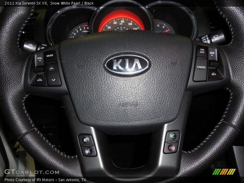 Snow White Pearl / Black 2011 Kia Sorento SX V6
