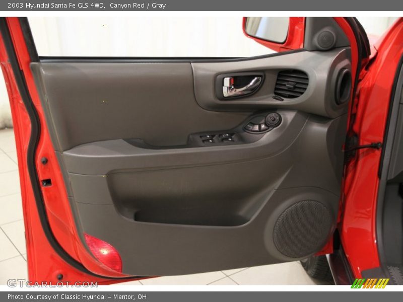 Canyon Red / Gray 2003 Hyundai Santa Fe GLS 4WD