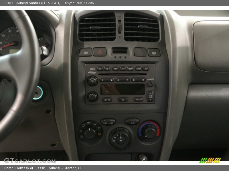 Canyon Red / Gray 2003 Hyundai Santa Fe GLS 4WD