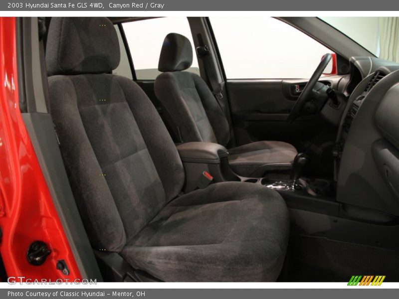 Canyon Red / Gray 2003 Hyundai Santa Fe GLS 4WD