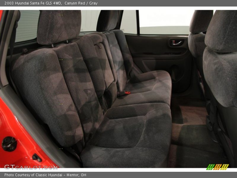 Canyon Red / Gray 2003 Hyundai Santa Fe GLS 4WD